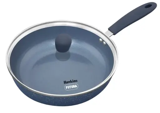 [ICF23G] FUTURA Ceramic Frying Pan IC w G/Lid 23cm